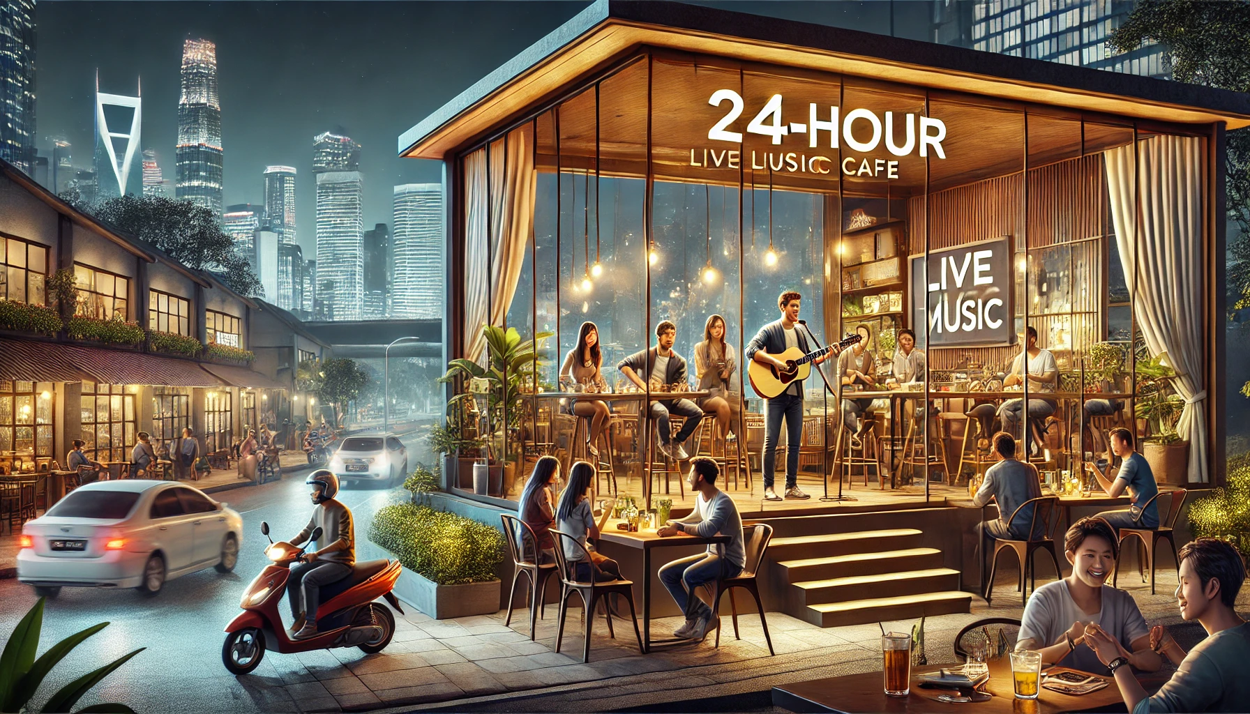 cafe live music terdekat 24 jam