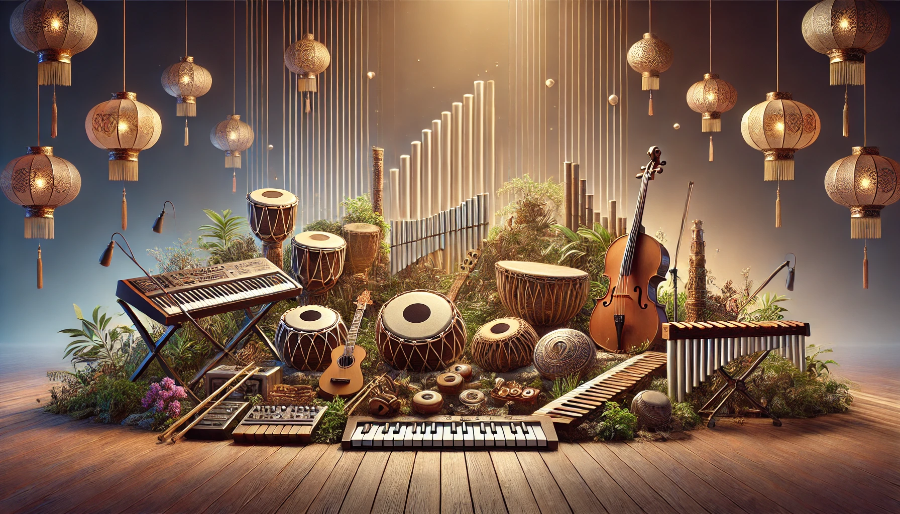 contoh alat musik melodis