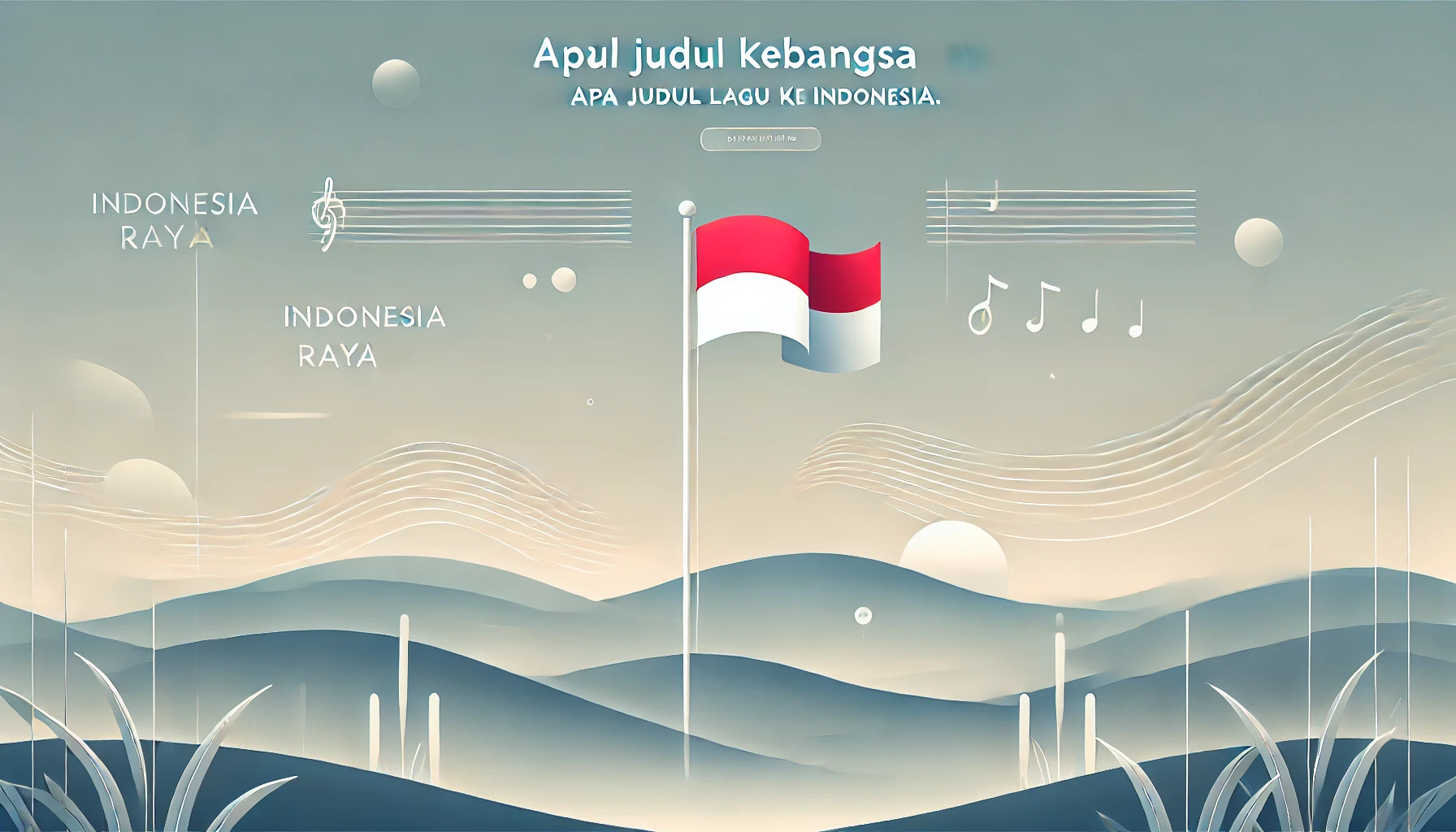 Apa Judul Lagu Kebangsaan Indonesia