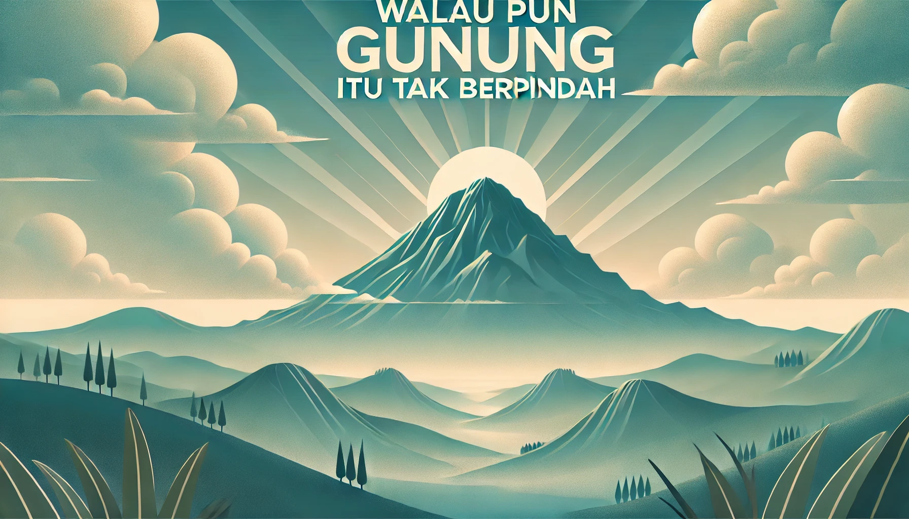 Lirik Lagu Walaupun Gunung Penuh Makna Iman