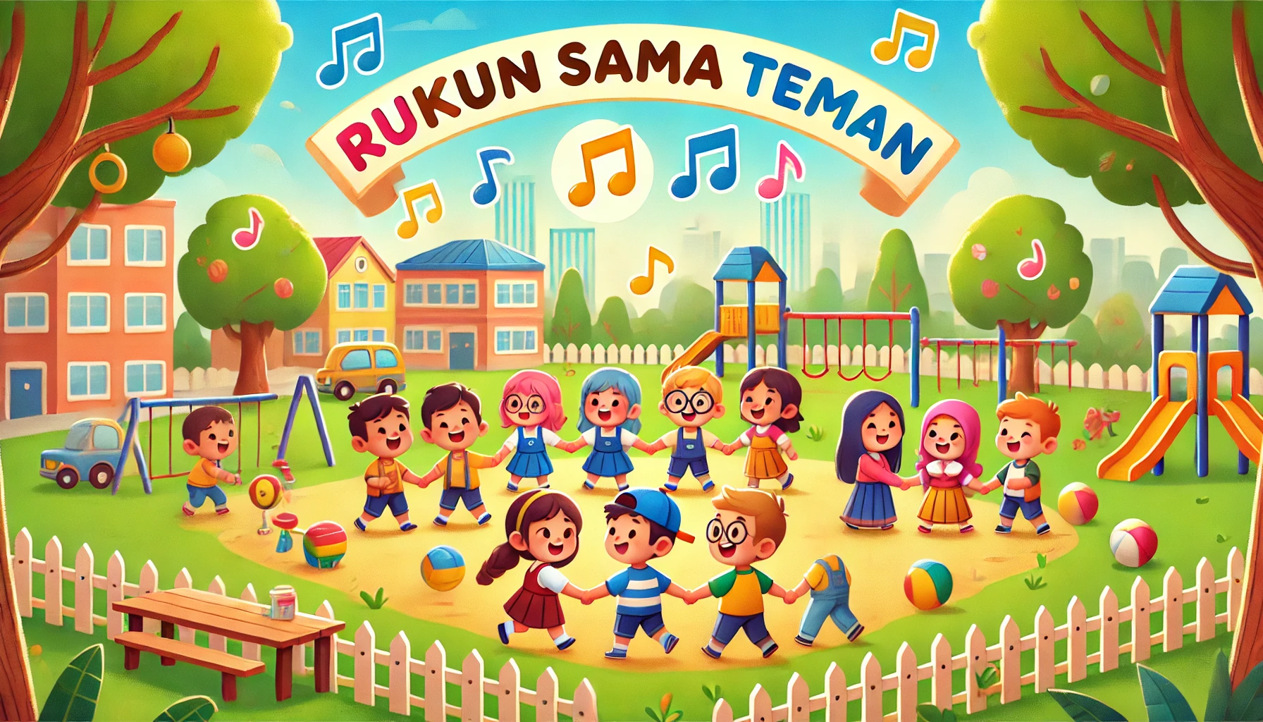 Lirik Lagu Rukun Sama Teman Lengkap Makna Edukatif