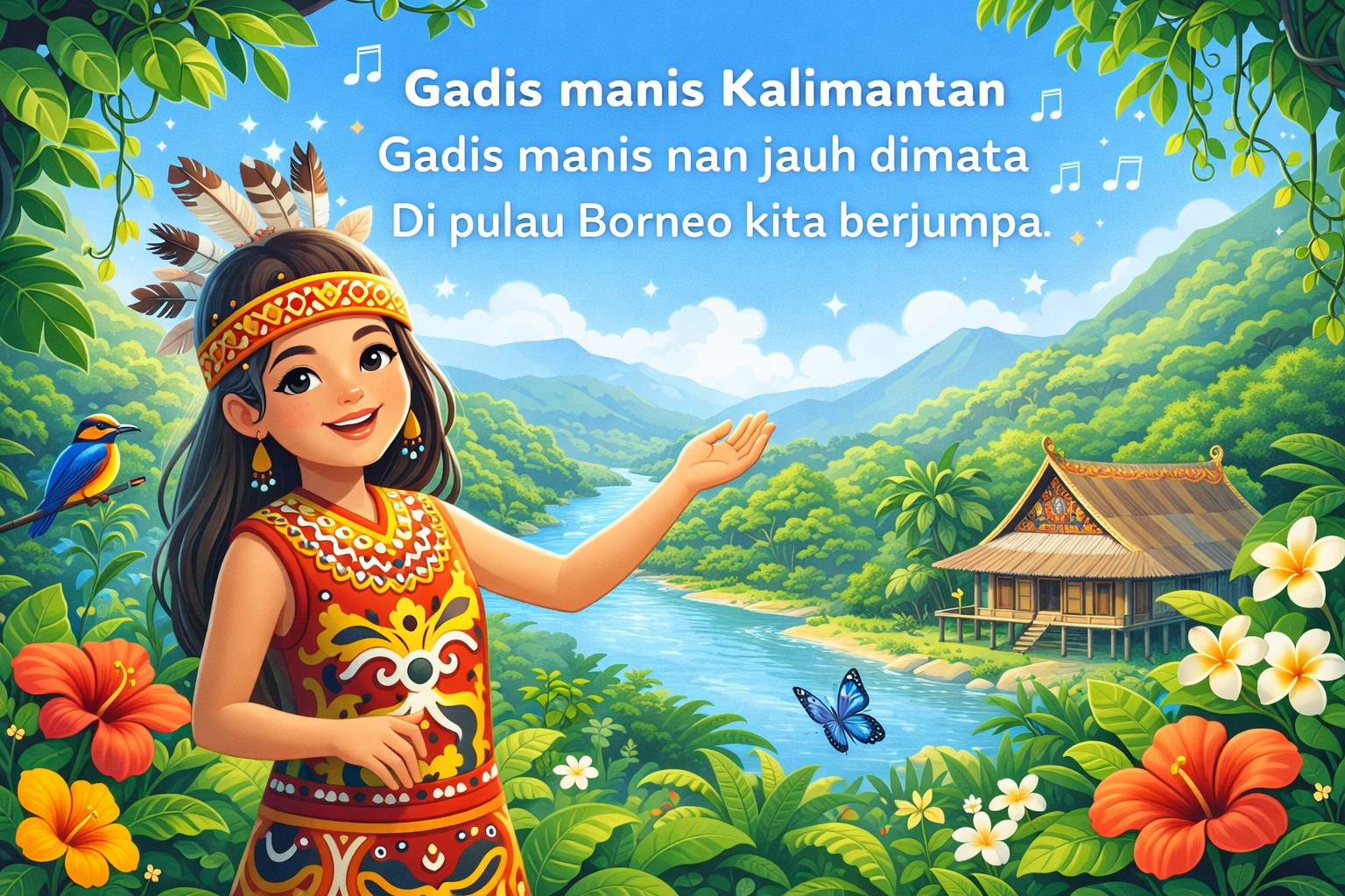 Lirik Lagu Gadis Manis Kalimantan Lengkap Makna