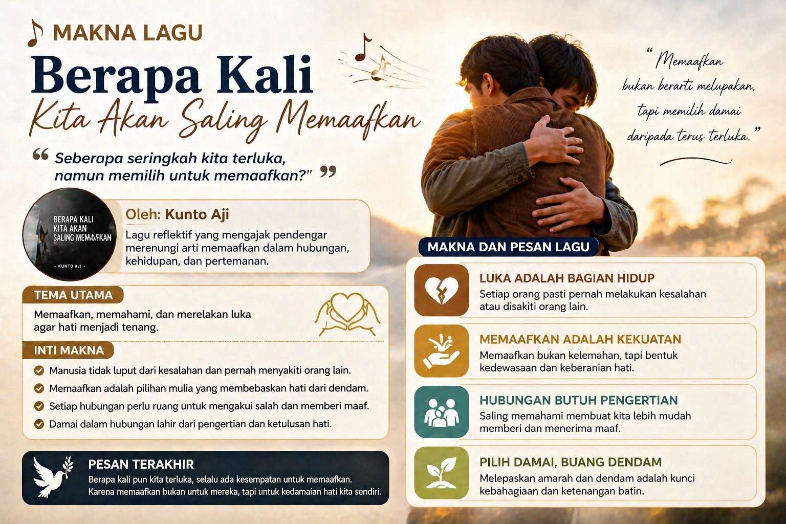 Makna Lagu Berapa Kali Kita Akan Saling Memaafkan