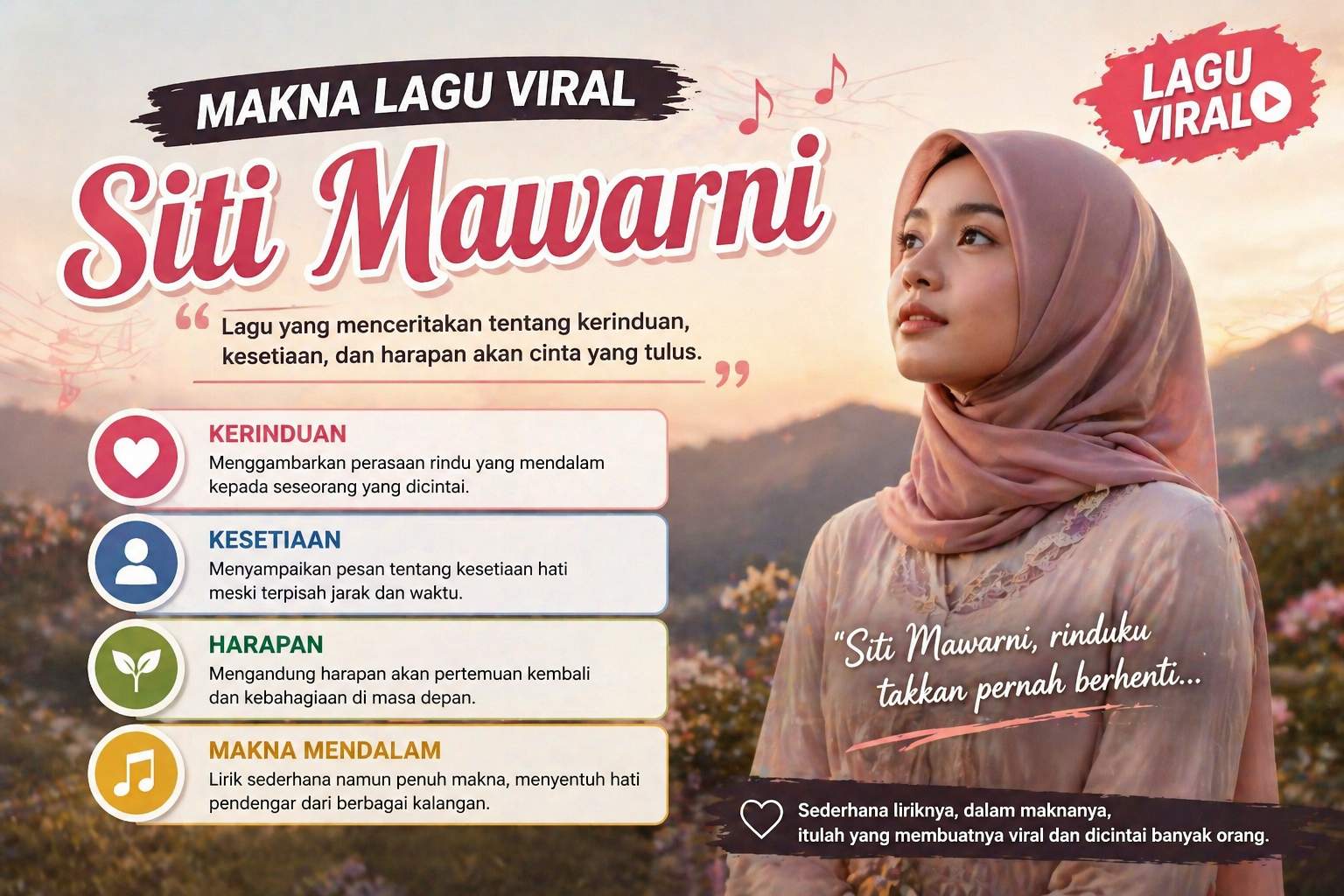 Makna Lagu Viral Siti Mawarni Kisah Menyentuh