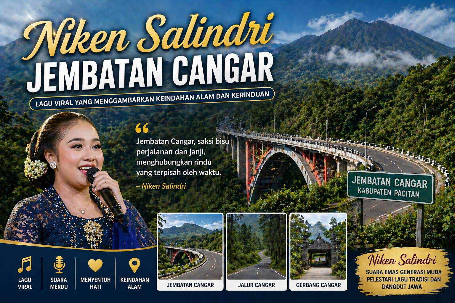 Niken Salindri Jembatan Cangar Viral Penuh Cerita