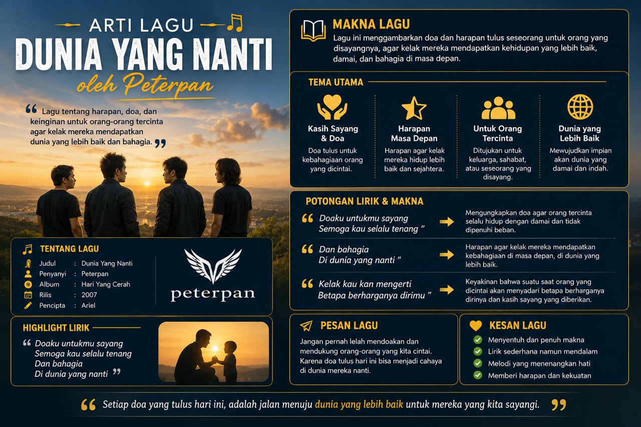 Arti Lagu Dunia Yang Nanti Penuh Makna Mendalam