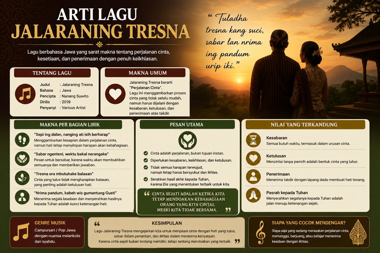 Arti Lagu Jalaraning Tresna Penuh Makna Mendalam