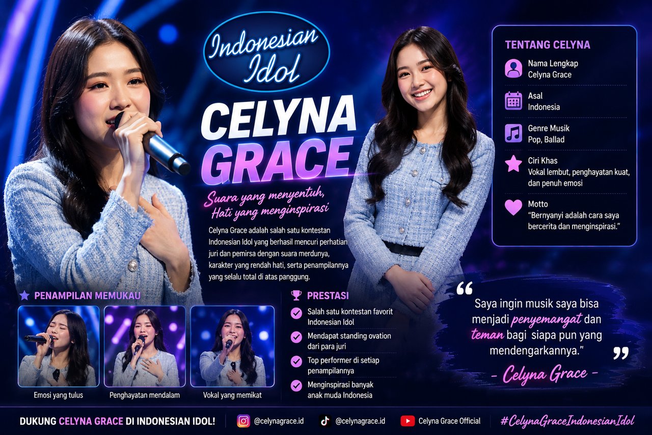 Celyna Grace Indonesian Idol Perjalanan Karier Inspiratif