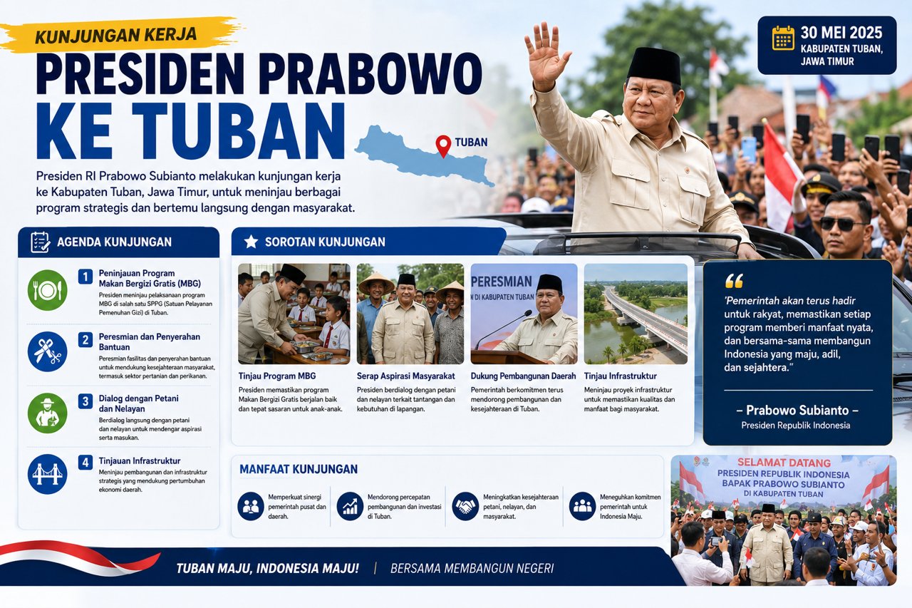 Kunjungan Presiden Prabowo Ke Tuban Jadi Sorotan
