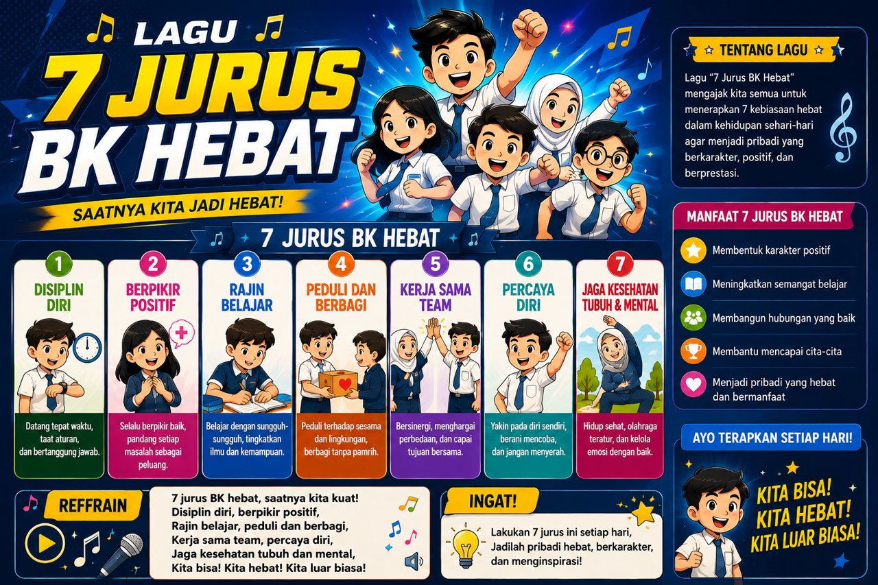 Lagu 7 Jurus BK Hebat Jadi Edukasi Favorit Sekolah