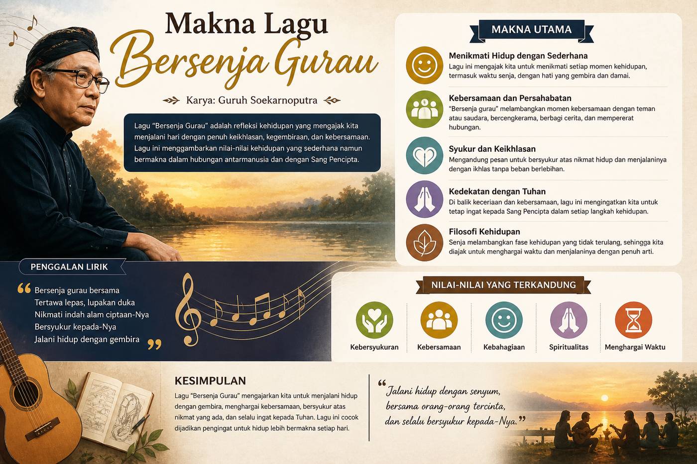 Makna Lagu Bersenja Gurau Penuh Arti Mendalam