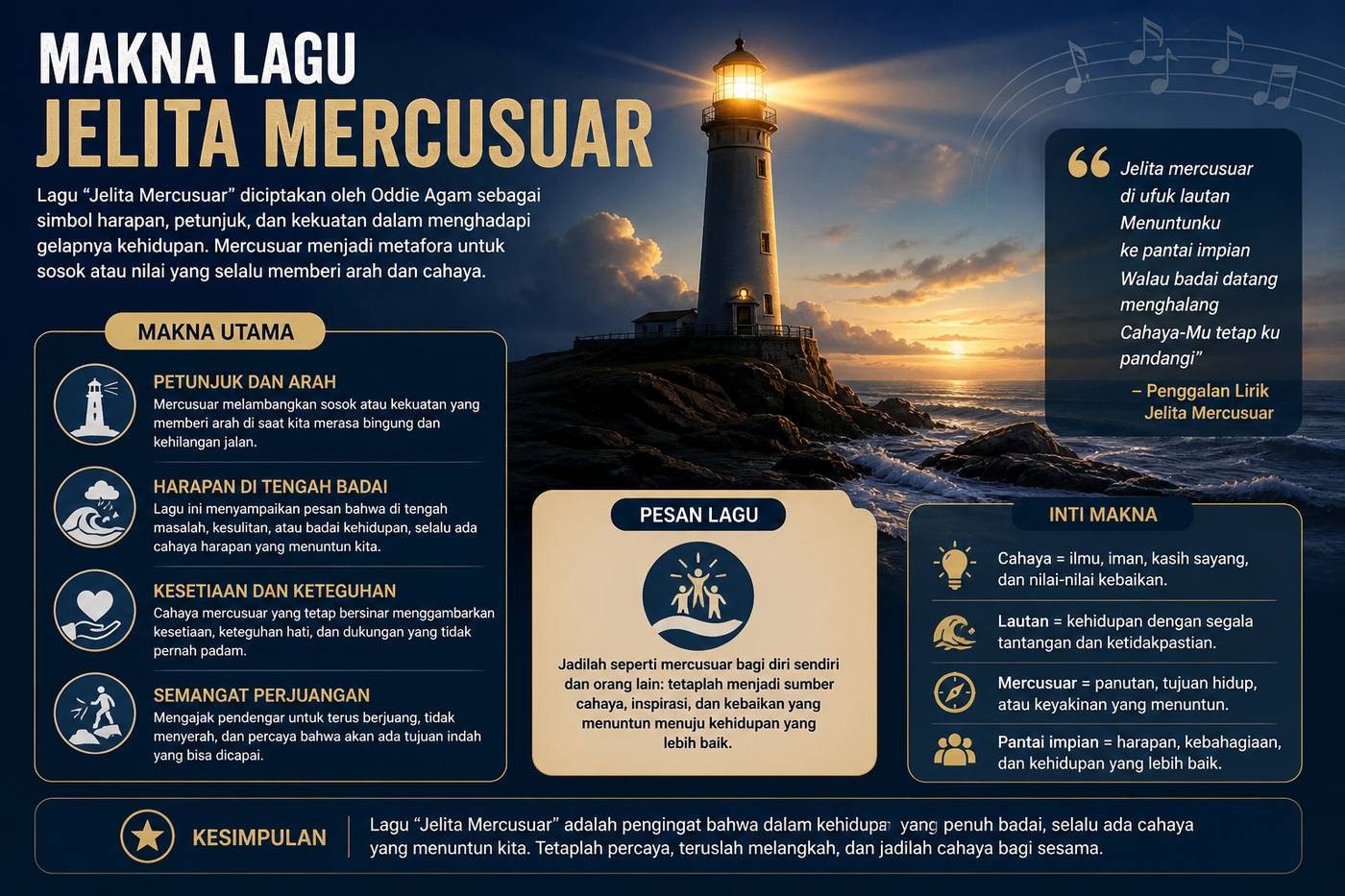 Makna Lagu Jelita Mercusuar Penuh Arti Mendalam