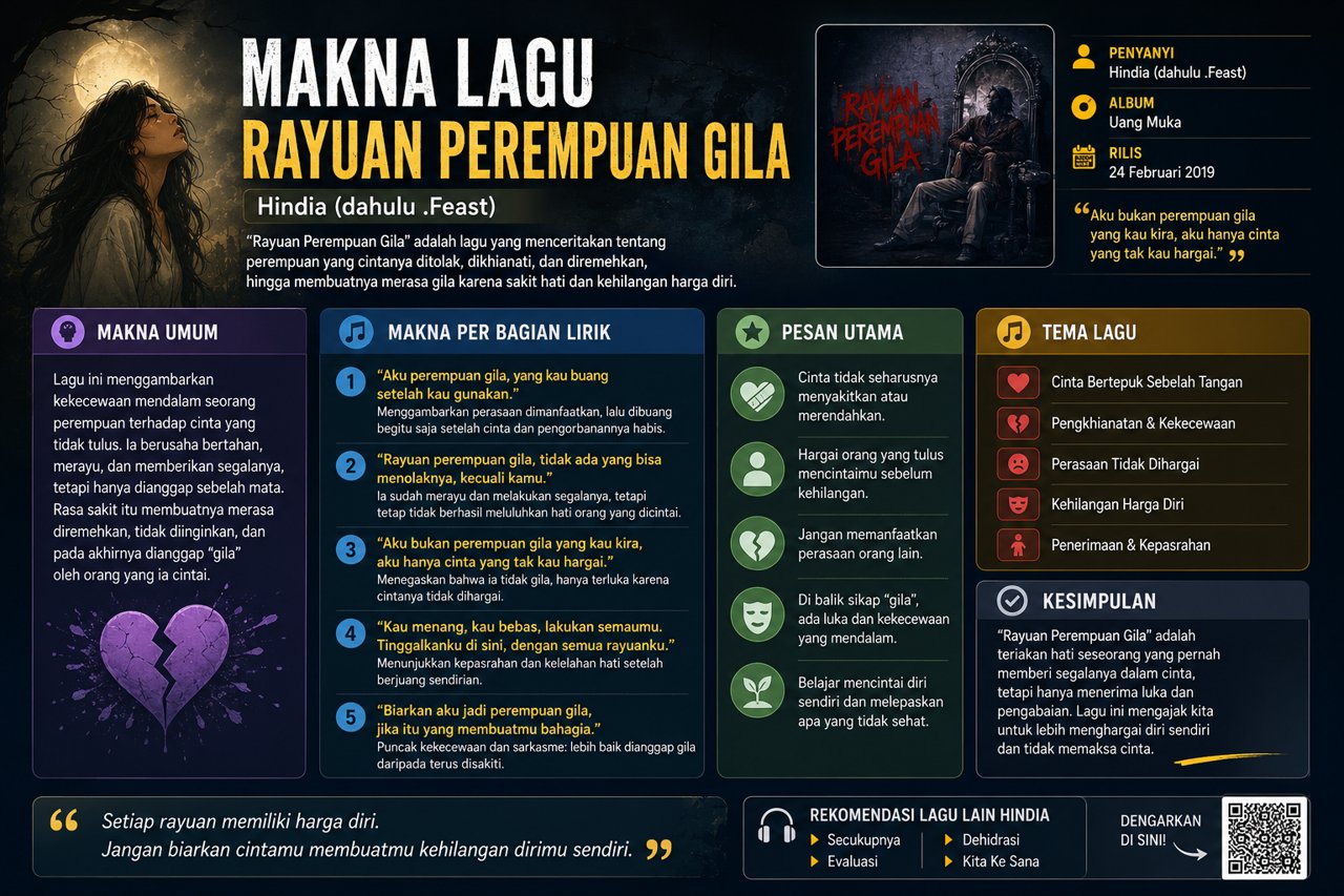 Makna Lagu Rayuan Perempuan Gila Yang Menyentuh Hati