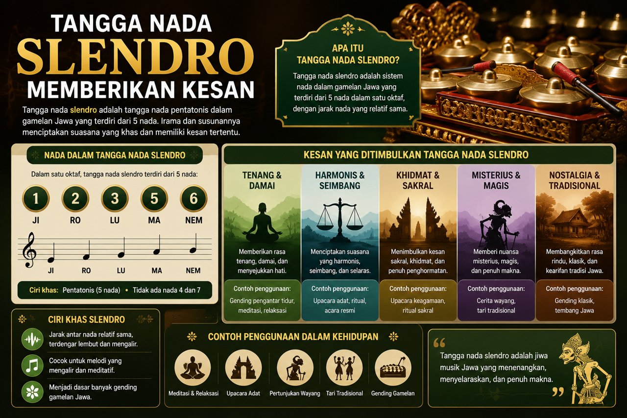 Tangga Nada Slendro Memberikan Kesan Unik Tradisional
