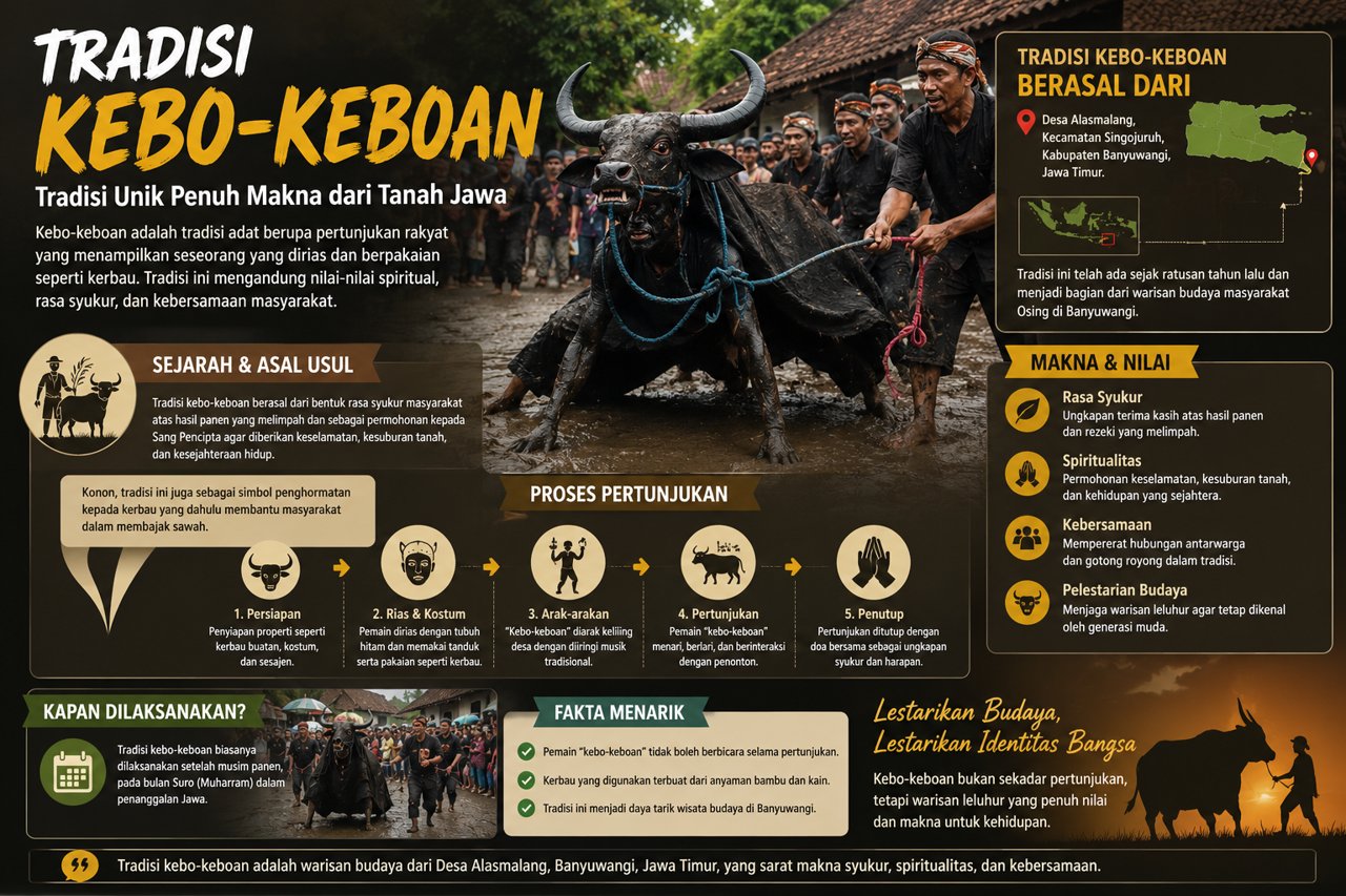 Tradisi Kebo-Keboan Berasal Dari Banyuwangi