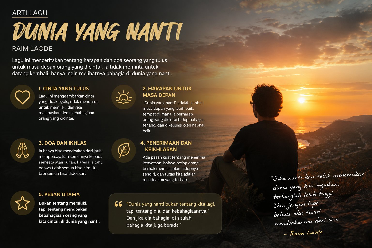Arti Lagu Dunia Yang Nanti Raim Laode Penuh Harapan