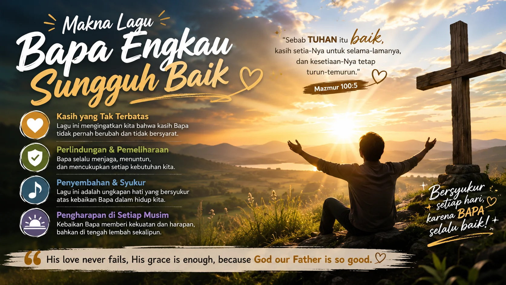 Makna Lagu Bapa Engkau Sungguh Baik Yang Menyentuh Hati