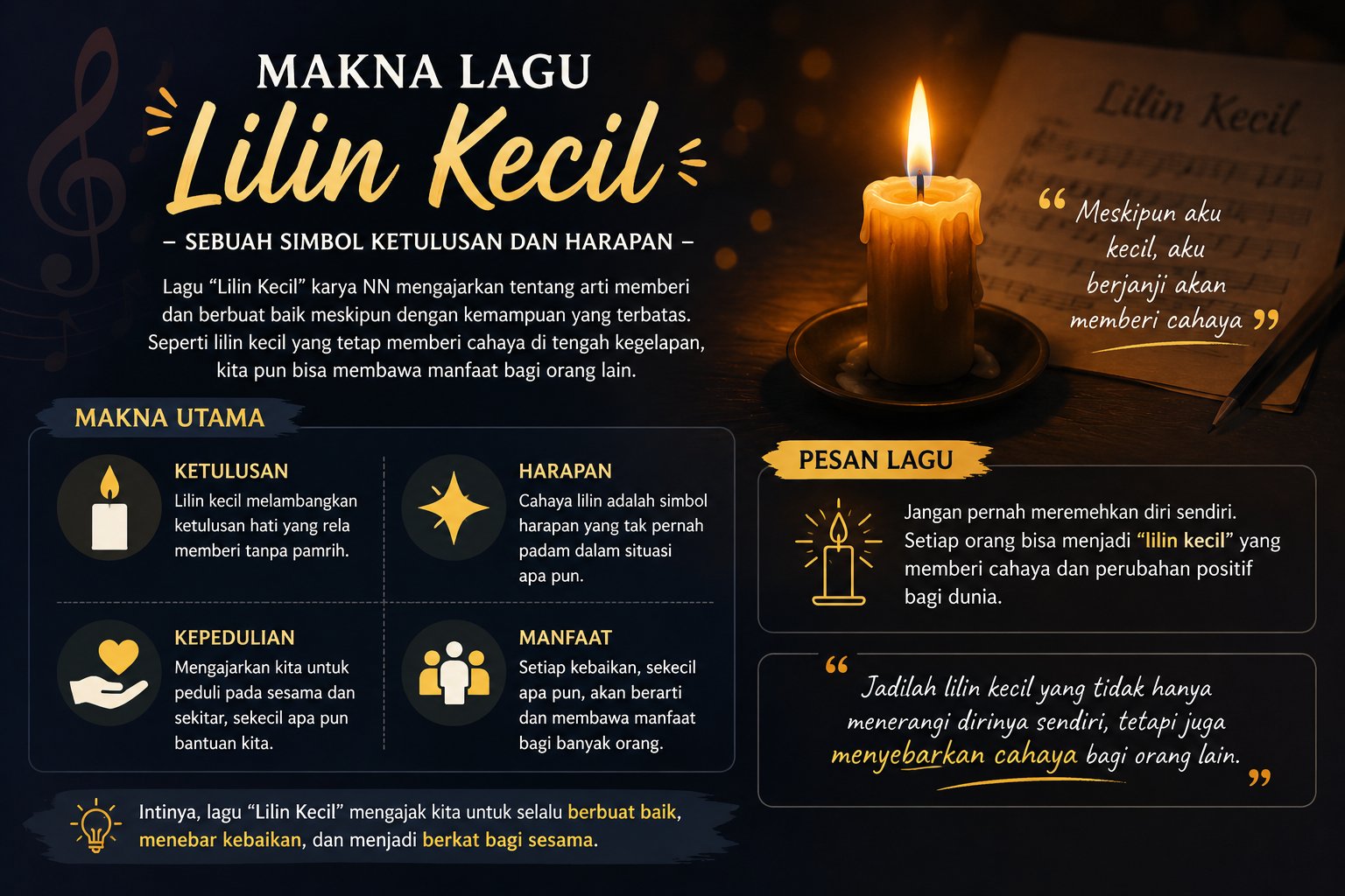 Makna Lagu Lilin Kecil Tentang Harapan Dan Cahaya Kehidupan