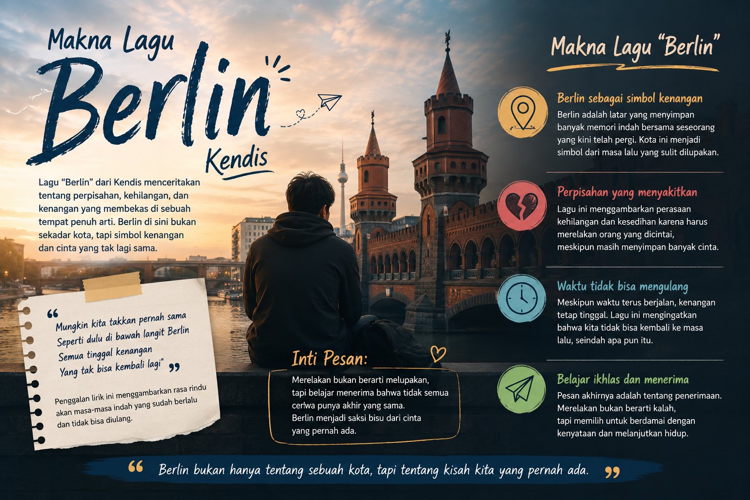 Makna Lagu Berlin Kendis Yang Menyentuh Tentang Perjalanan Hidup