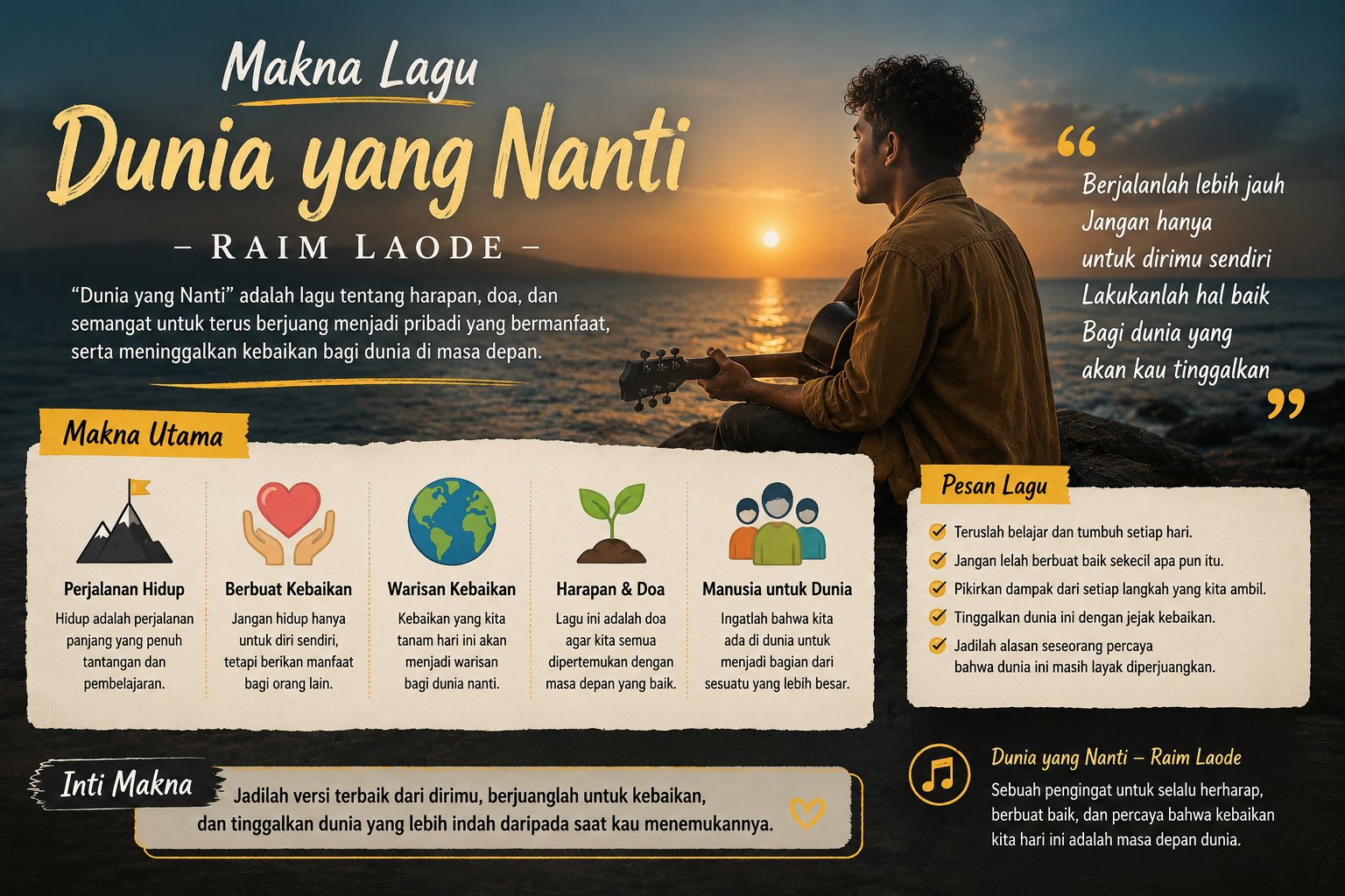 Makna Lagu Dunia Yang Nanti Raim Laode Bikin Hati Tersentuh