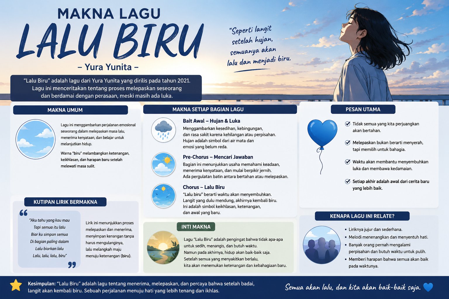 Makna Lagu Lalu Biru Yang Menyentuh Rasa Dan Kenangan