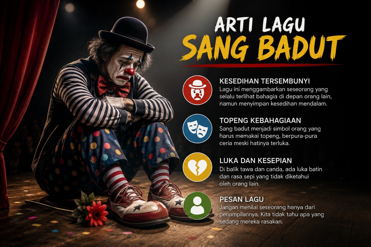Arti Lagu Sang Badut Raim Laode Yang Bikin Baper