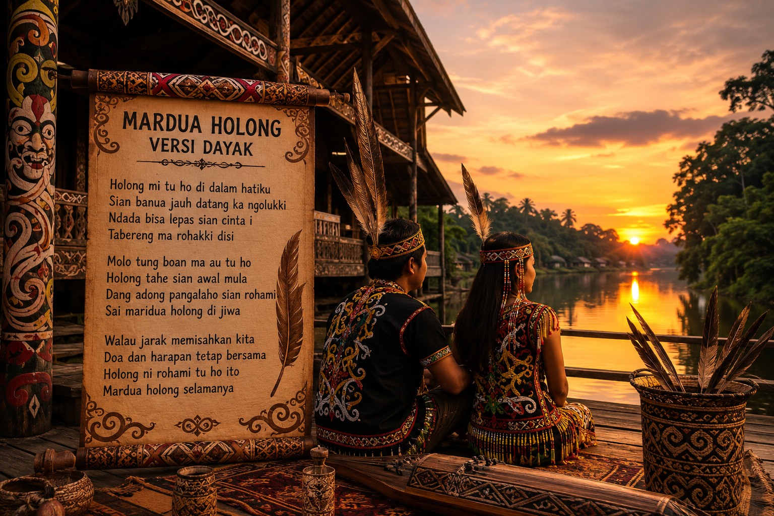 Lirik Lagu Mardua Holong Versi Dayak Dan Maknanya